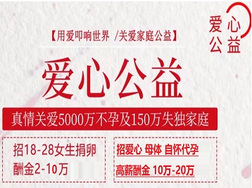 大名捐卵助孕生子 爱心志愿者招募